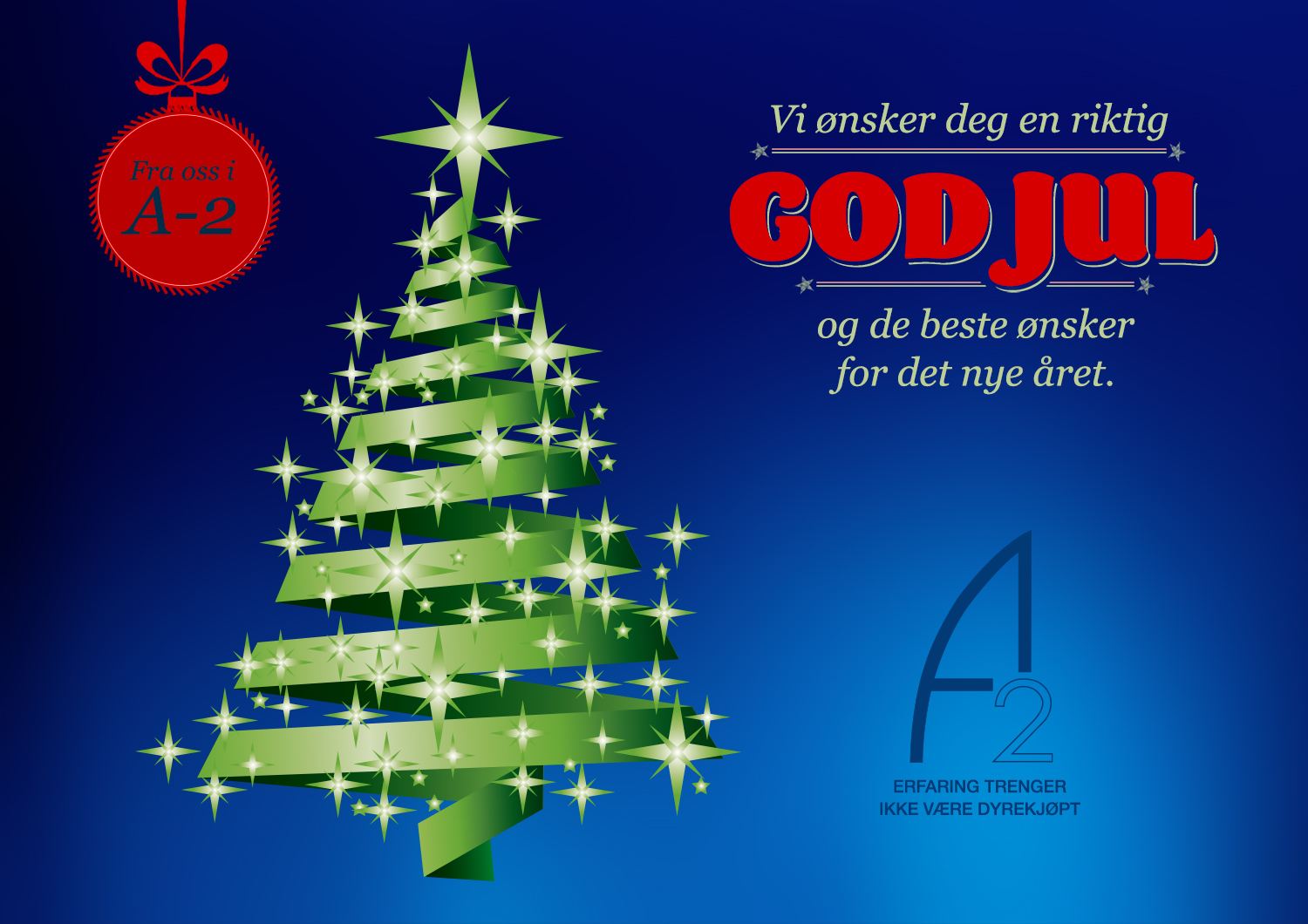 Vi ønsker alle en riktig god jul! A2